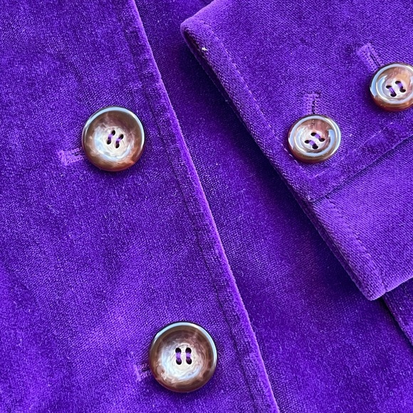 Purple button down blazer - Picture 9 of 11